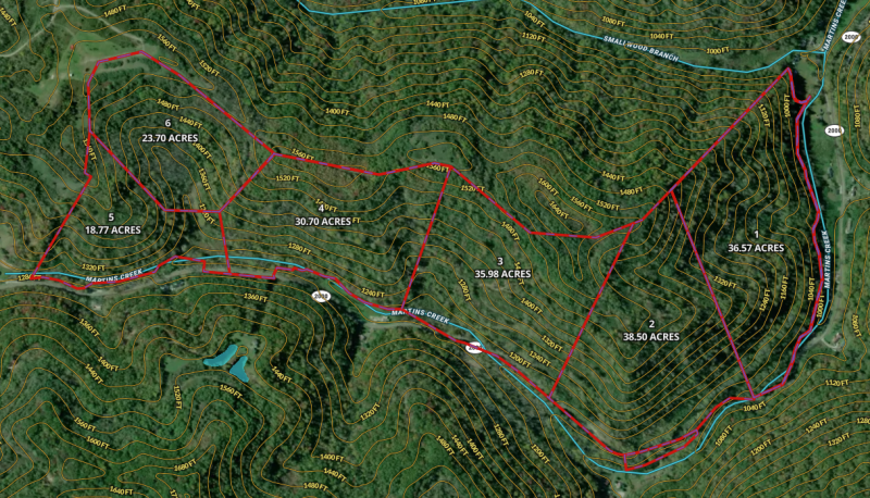 Martins Creek: Near Manchester, Ky